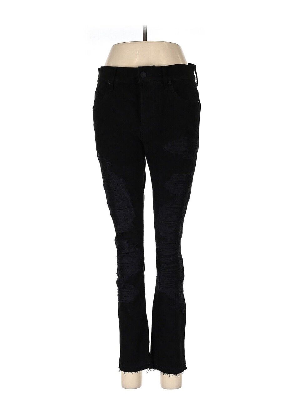 RTA Black Lamb Leather Skinny Soft Suede Jeans Distressed 25 X 29